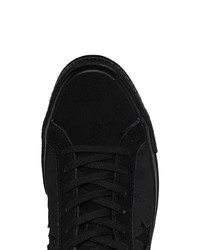 Sneakers basse in pelle scamosciata nere di Converse