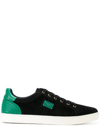Sneakers basse in pelle scamosciata nere di Dolce & Gabbana
