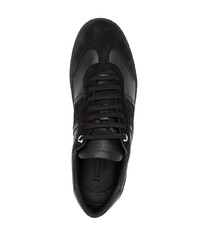 Sneakers basse in pelle scamosciata nere di Ferragamo