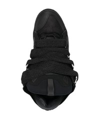 Sneakers basse in pelle scamosciata nere di Lanvin