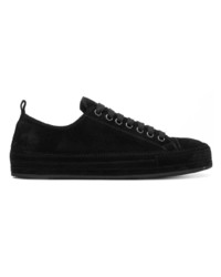 Sneakers basse in pelle scamosciata nere di Ann Demeulemeester