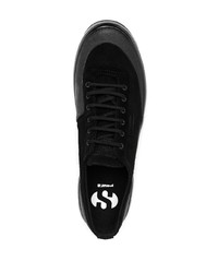 Sneakers basse in pelle scamosciata nere di Superga