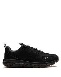 Sneakers basse in pelle scamosciata nere di Under Armour