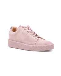 Sneakers basse in pelle scamosciata rosa di Eytys