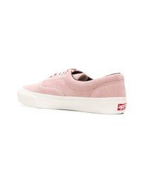 Sneakers basse in pelle scamosciata rosa di Vans