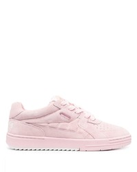 Sneakers basse in pelle scamosciata rosa di Palm Angels