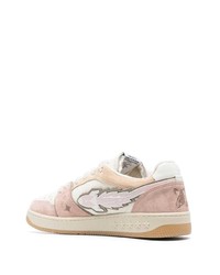Sneakers basse in pelle scamosciata rosa di Enterprise Japan