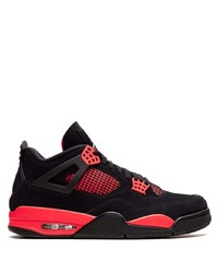 Sneakers basse in pelle scamosciata rosse e nere di Jordan
