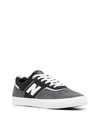 Sneakers basse in pelle scamosciata stampate grigio scuro di New Balance