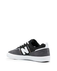 Sneakers basse in pelle scamosciata stampate grigio scuro di New Balance