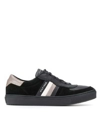 Sneakers basse in pelle scamosciata stampate nere di Tommy Hilfiger