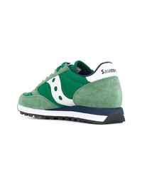Sneakers basse in pelle scamosciata verde menta di Saucony