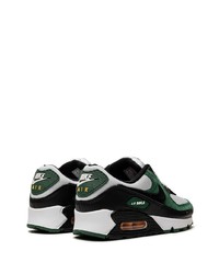 Sneakers basse in pelle scamosciata verde scuro di Nike