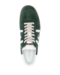 Sneakers basse in pelle scamosciata verde scuro di Premiata