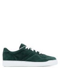 Sneakers basse in pelle scamosciata verde scuro di Doucal's