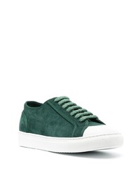 Sneakers basse in pelle scamosciata verde scuro di Doucal's