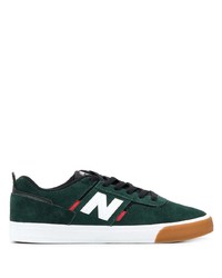 Sneakers basse in pelle scamosciata verde scuro di New Balance