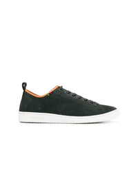 Sneakers basse in pelle scamosciata verde scuro di Ps By Paul Smith