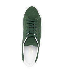 Sneakers basse in pelle scamosciata verde scuro di Common Projects
