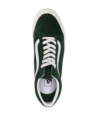 Sneakers basse in pelle scamosciata verde scuro di Vans