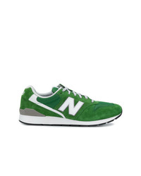 Sneakers basse in pelle scamosciata verdi di New Balance
