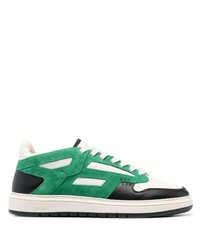 Sneakers basse in pelle scamosciata verdi di Represent