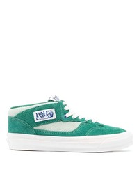 Sneakers basse in pelle scamosciata verdi di Vans