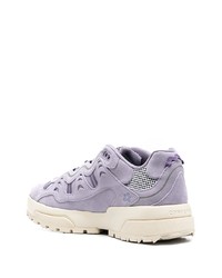 Sneakers basse in pelle scamosciata viola chiaro di Converse