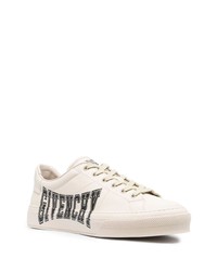 Sneakers basse in pelle stampate beige di Givenchy