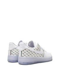 Sneakers basse in pelle stampate bianche e nere di Nike