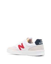 Sneakers basse in pelle stampate bianche di New Balance
