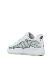 Sneakers basse in pelle stampate bianche di Nike