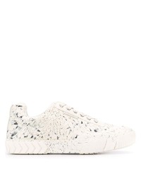 Sneakers basse in pelle stampate bianche di Both