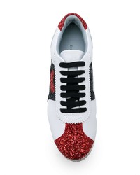 Sneakers basse in pelle stampate bianche di Chiara Ferragni