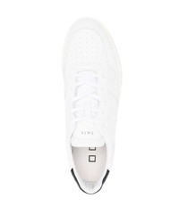 Sneakers basse in pelle stampate bianche di D.A.T.E