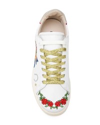 Sneakers basse in pelle stampate bianche di MOA - Master of Arts