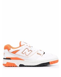 Sneakers basse in pelle stampate bianche di New Balance