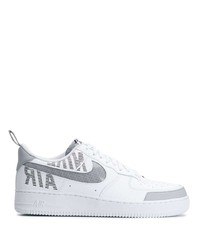 Sneakers basse in pelle stampate bianche di Nike