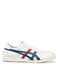Sneakers basse in pelle stampate bianche di Onitsuka Tiger