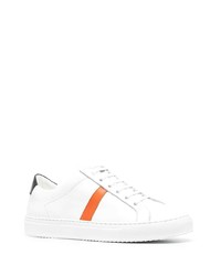 Sneakers basse in pelle stampate bianche di Low Brand