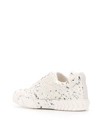 Sneakers basse in pelle stampate bianche di Both