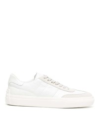 Sneakers basse in pelle stampate bianche di Tod's