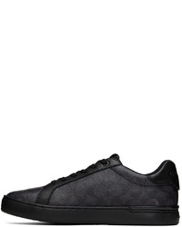 Sneakers basse in pelle stampate blu scuro di Coach 1941