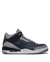 Sneakers basse in pelle stampate blu scuro di Jordan