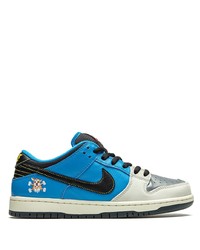 Sneakers basse in pelle stampate blu di Jordan