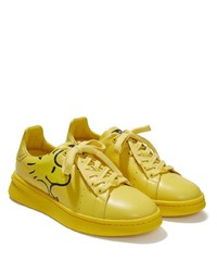 Sneakers basse in pelle stampate gialle di Marc Jacobs