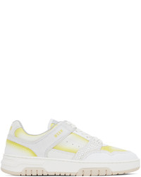Sneakers basse in pelle stampate gialle di MSGM