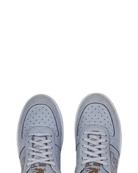 Sneakers basse in pelle stampate grigie di Etro