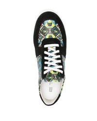 Sneakers basse in pelle stampate multicolori di Etro