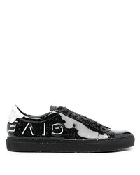 Sneakers basse in pelle stampate nere e bianche di Givenchy